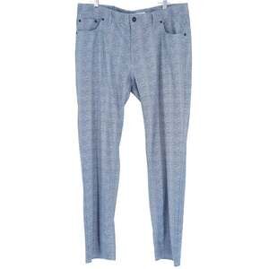 BRAX Chuck Modern Fit Pants Plaid Grey and White Glen Check Men's 38